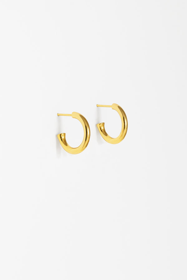 Naomi Murrell, Orb Charm Hoops, Gold Vermeil, Converts to Plain Midi Hoop