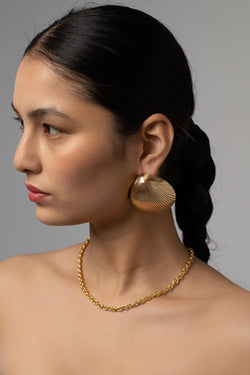 Dainty Forte Chain in Gold Plate, Worn Front View