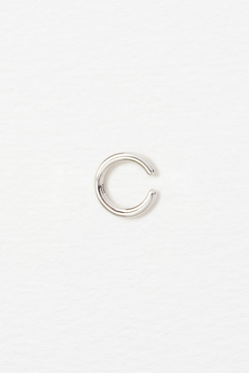 Simple Ear Cuff in Sterling Silver, Top View