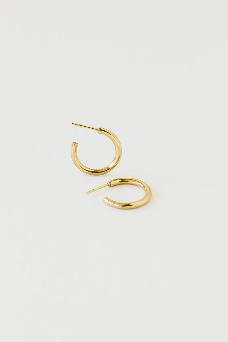 Midi Hoops, Golden Brass, Scale 90