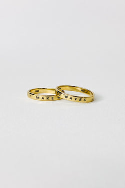 Make Waves Ring, Golden Brass