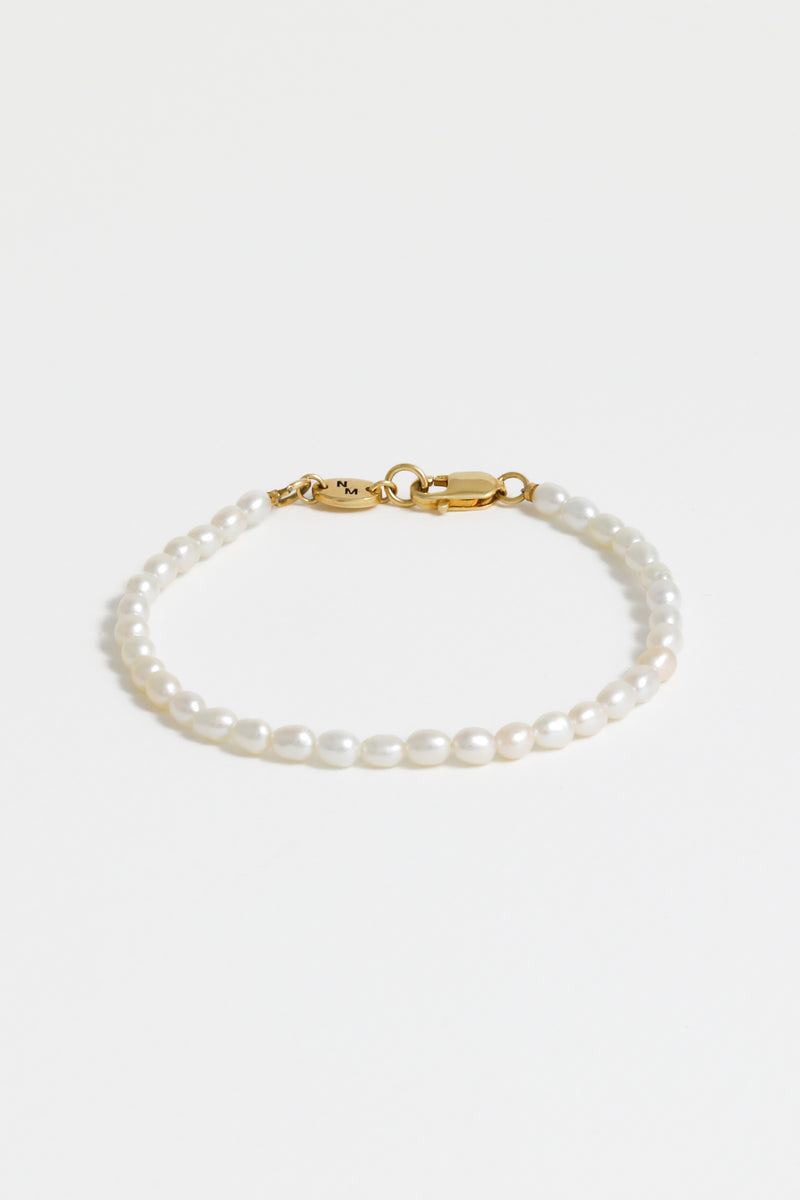 Mermaid Freshwater Pearl Braclet, Angle View