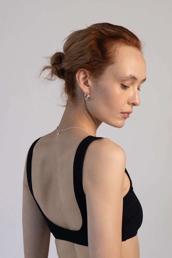 Nineties Crop Top, Licorice