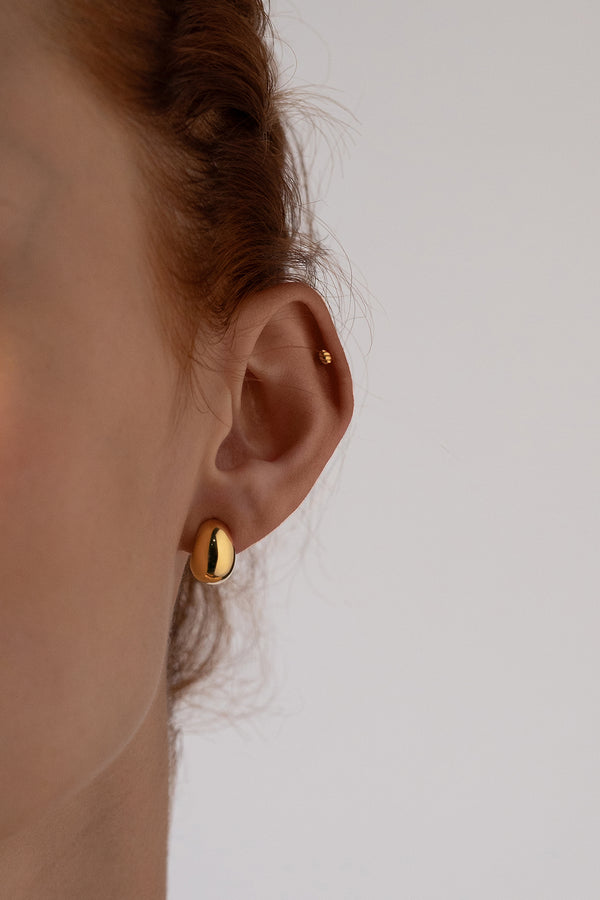 Scoop Hoops, Gold Vermeil