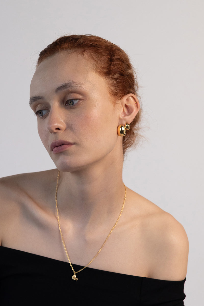 Scoop Hoops, Gold Vermeil