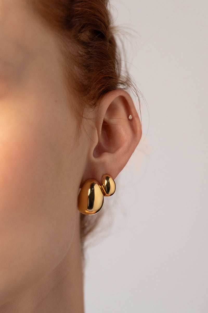 Scoop Hoops, Gold Vermeil