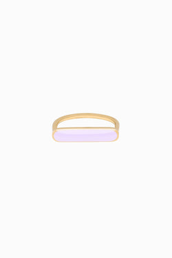 Stacker Ring in Golden Brass and Lavender by Naomi Murrell