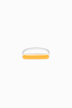 Stacker Ring in Sterling Silver and Marigold by Naomi Murrell