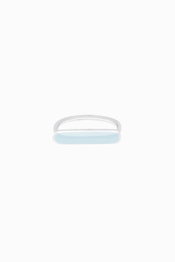 Stacker Ring in Sterling Silver and Powder Blue by Naomi Murrell