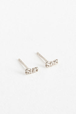 Sun + Sea Studs in Sterling Silver