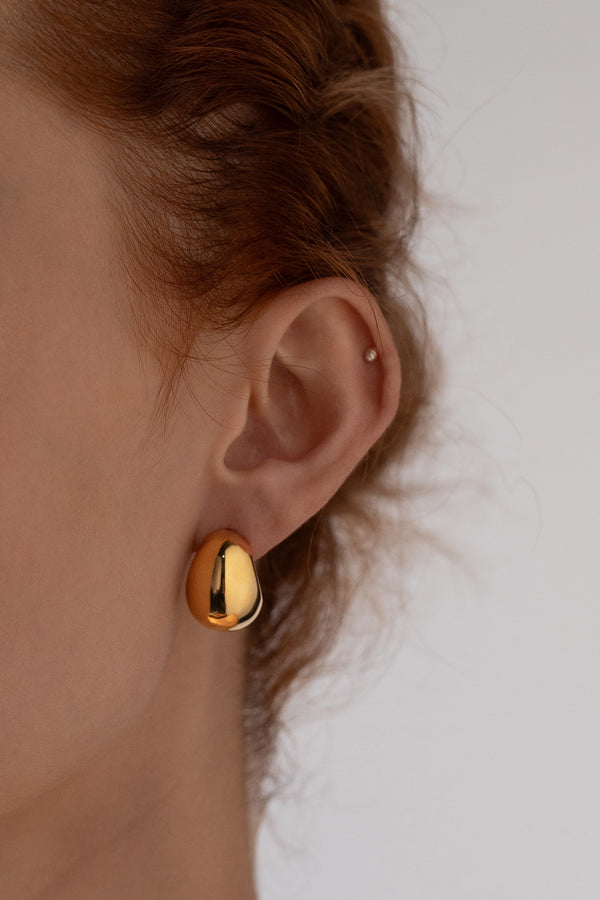 Super Scoop Hoops, Gold Vermeil