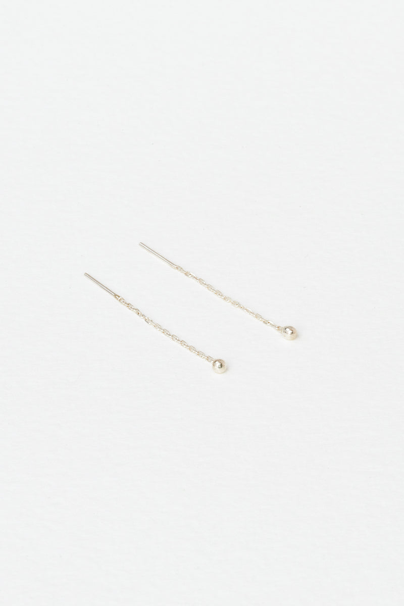 Tiny Ball Threads, Sterling Silver