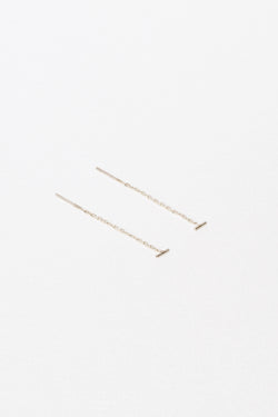 Tiny Bar Threads, Sterling Silver