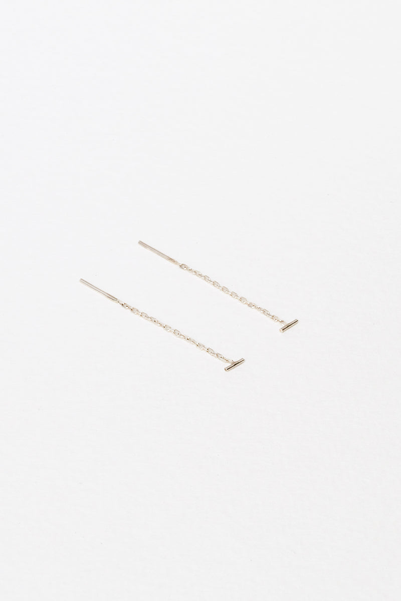 Tiny Bar Threads, Sterling Silver
