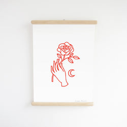 New Romantic in Red, Giclée Print