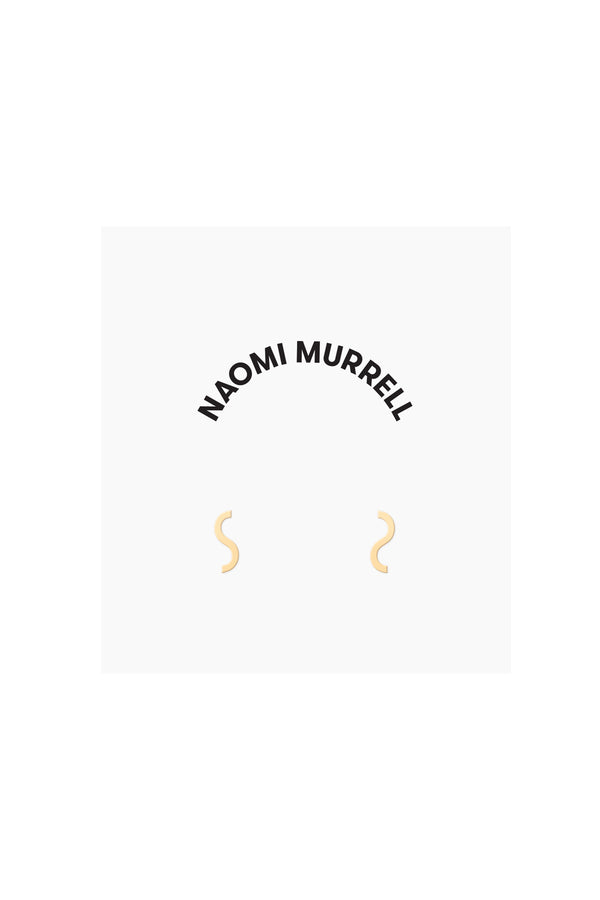 Ripple Studs, Gold Vermeil