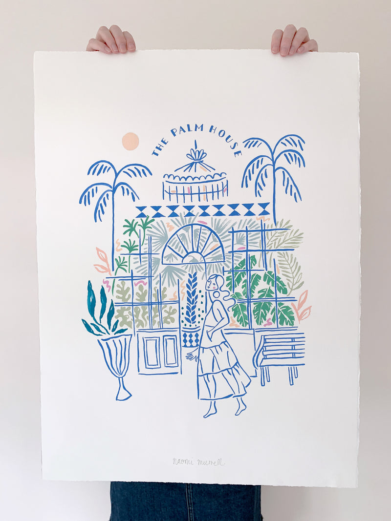 The Palm House, Original Artwork. (SOLD)