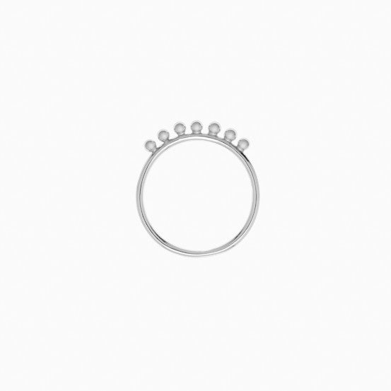 Pom Pom Ring in Sterling Silver by Naomi Murrell