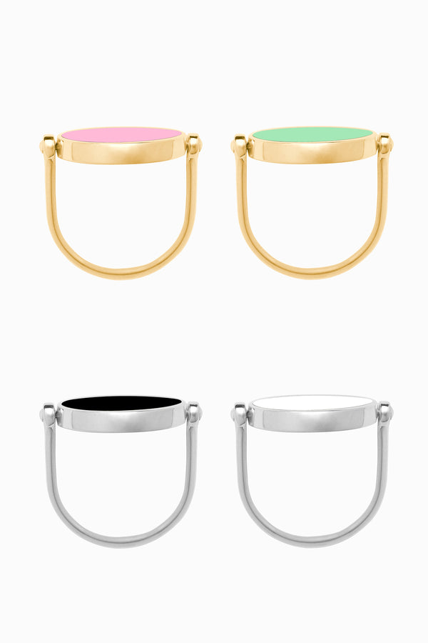 Custom Flip Ring, Double Colour Fun, Choose from 24 Colours</br>PRE-ORDER