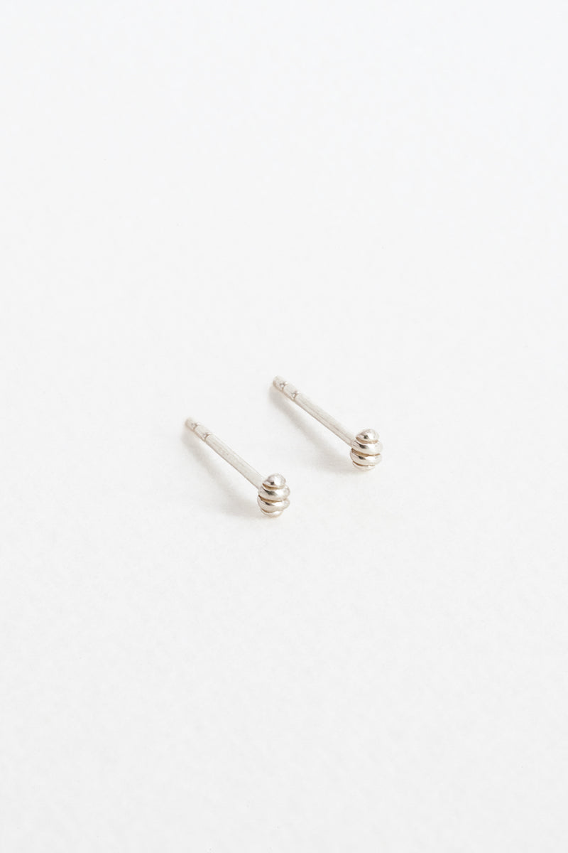 Hive Studs in Sterling Silver
