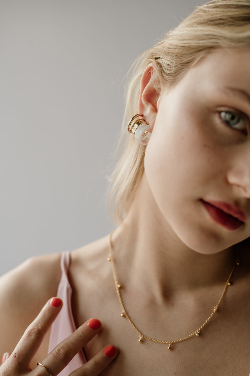 Midi Hoops, Golden Brass