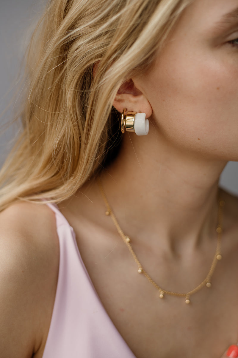 Midi Hoops, Golden Brass