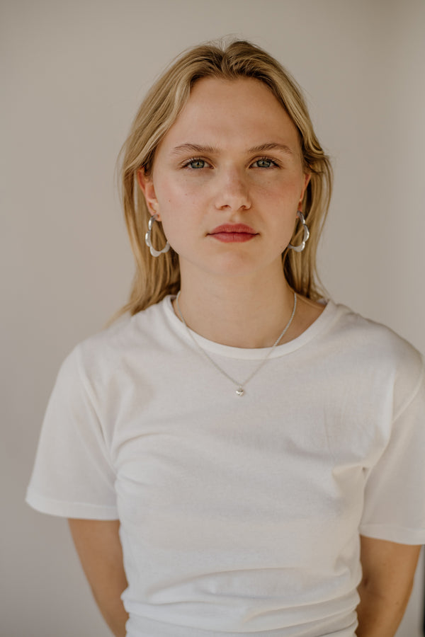 Moonbeam Hoops, Sterling Silver <br>(SPECIAL ORDER)