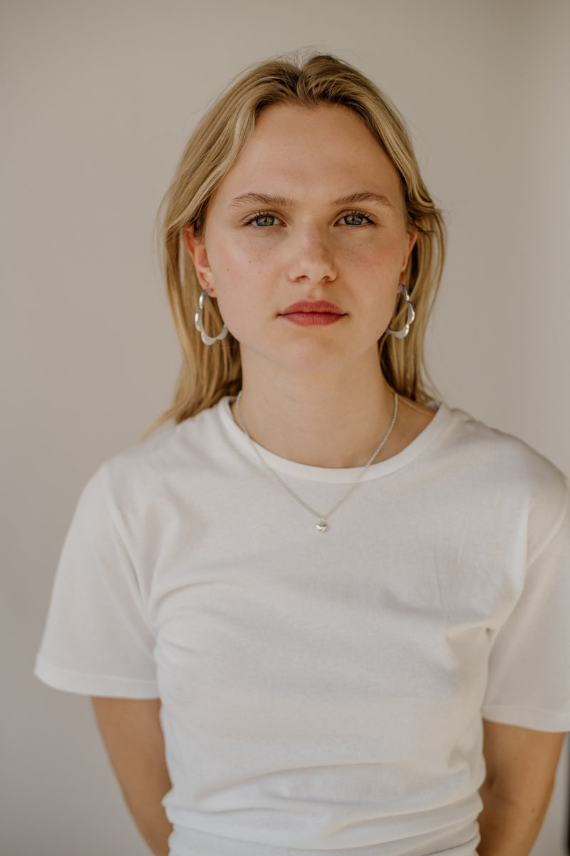 Moonbeam Hoops, Sterling Silver <br>(SPECIAL ORDER)