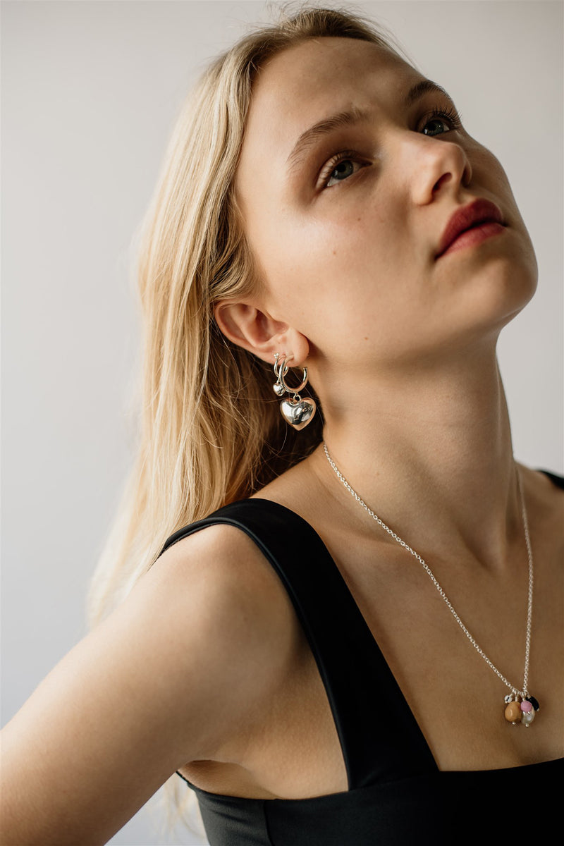 Bonbon Necklace, Caramel<br>Sterling Silver
