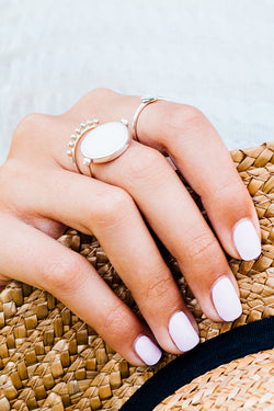 Pom Pom Ring, Sterling Silver