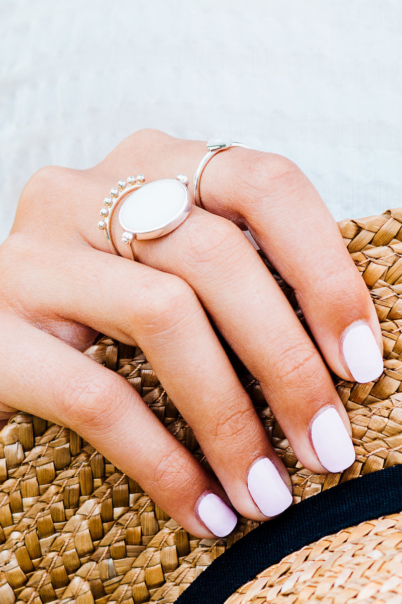 Pom Pom Ring, Sterling Silver