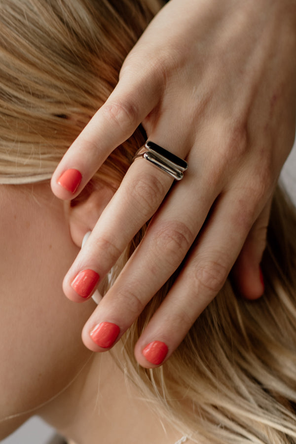 Stacker Ring, Peppercorn, Sterling Silver