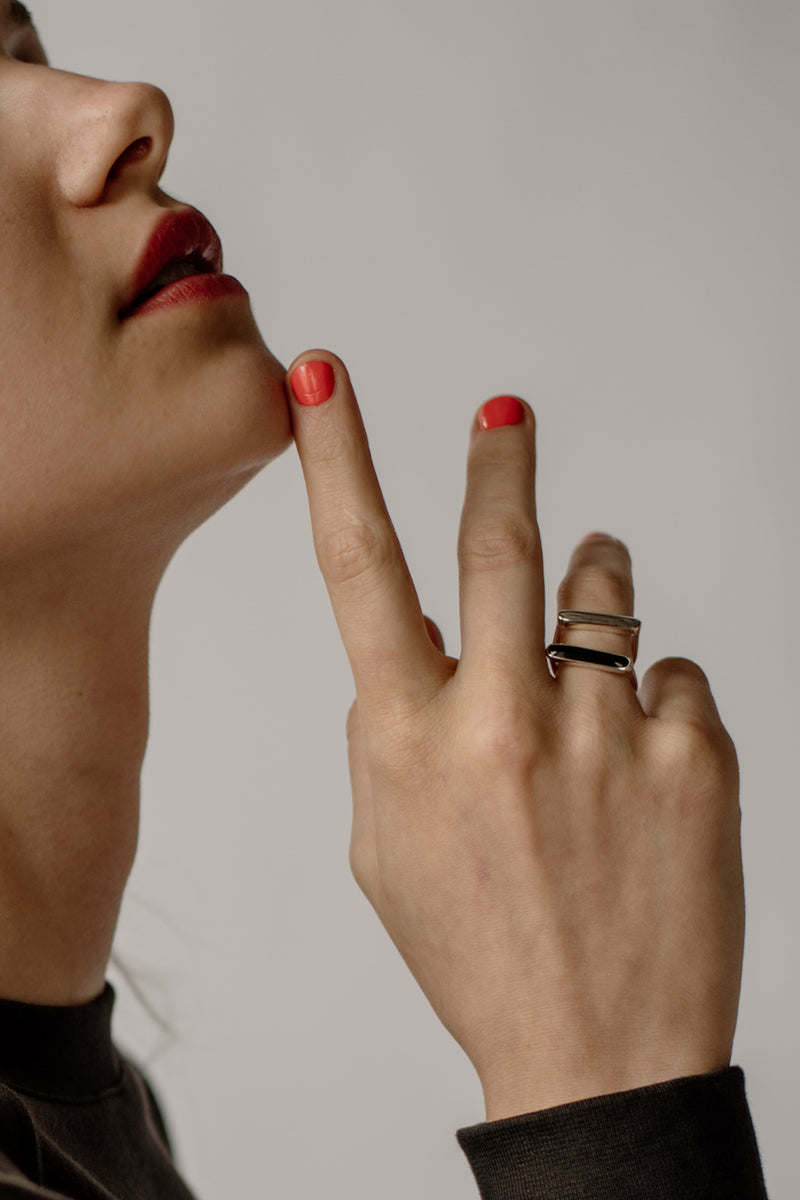 Stacker Ring, Solid Metal, Sterling Silver