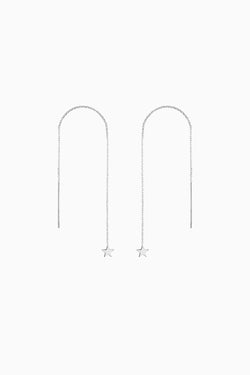 Starlight Thread Earrings, Sterling Silver