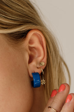 Full Moon Studs, Gold Vermeil